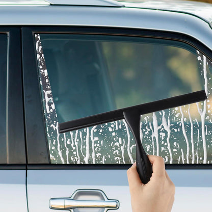 Duschabzieher Schwarz 10 Zoll Edelstahl Halterung für Glastür Fenster Spiegel