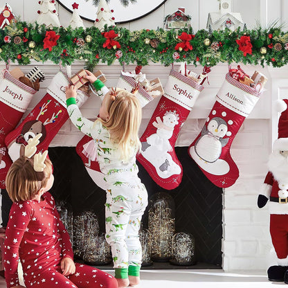 Weihnachtsgirlanden 2,7 m mit Blumen, Beeren, Tannenzapfen - Innen