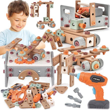 Kinder Akkuschrauber Werkzeugset Montessori Rollenspiel Spielzeug ab 3