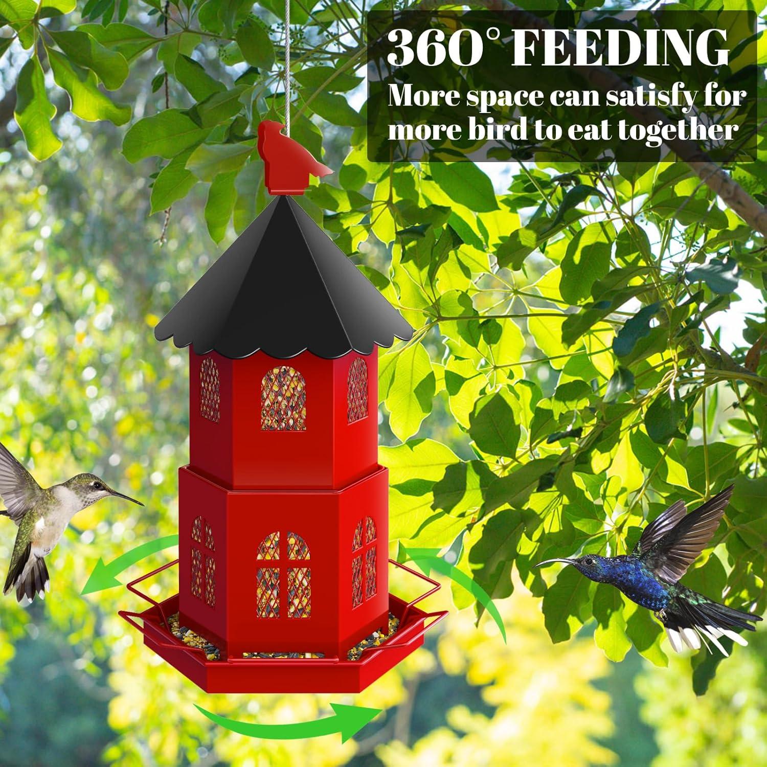 Hängender Vogelfutterautomat Metallgeflecht 4 Pfund Fassungsvermögen