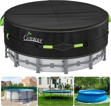 Poolabdeckung 244 cm 420D Winterabdeckung für Pools UV-Schutz