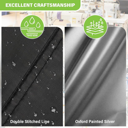 Poolabdeckung 244 cm 420D Winterabdeckung für Pools UV-Schutz