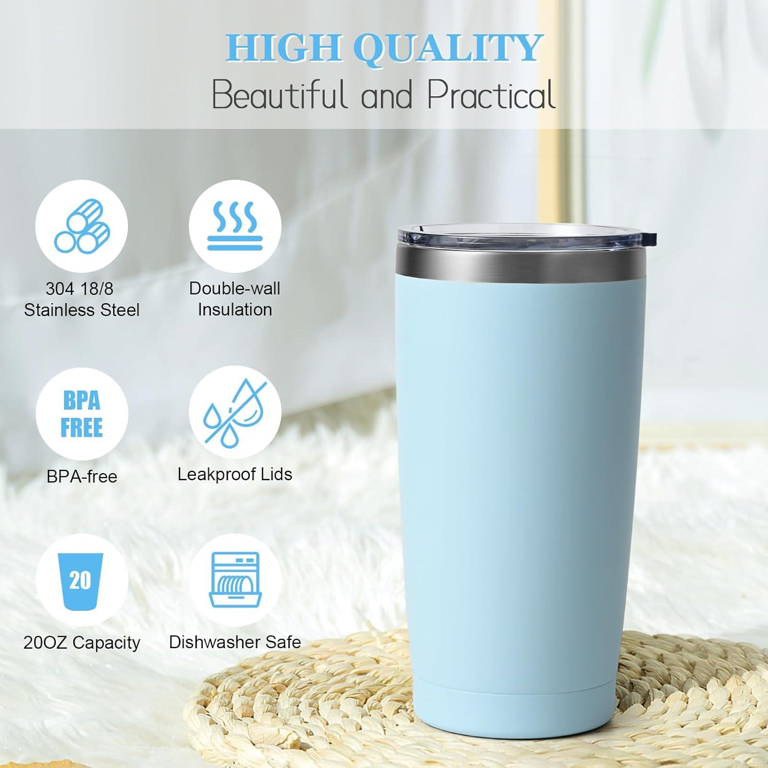 Livole 600ml Thermobecher Kaffee to go Edelstahl Trinkbecher