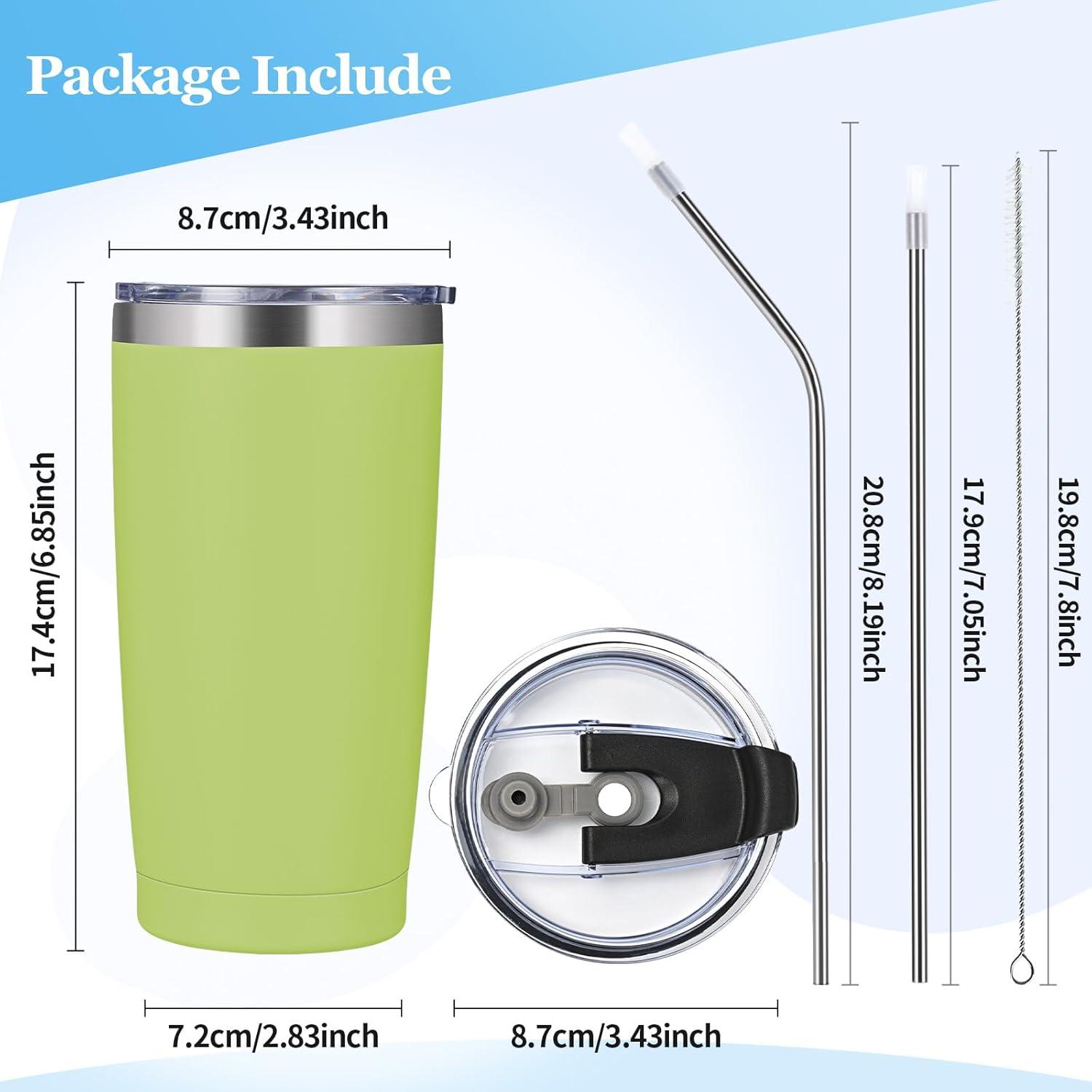 Thermobecher 600ml Kaffee to go 20oz Isolierter Trinkbecher mit Henkel