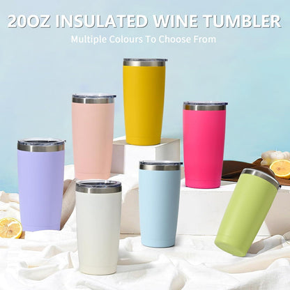 Thermobecher 600ml doppelwandig Isolierter Trinkbecher Henkel Deckel