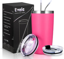 Thermobecher Kaffee to go Isolierter Trinkbecher 20oz Henkel Deckel