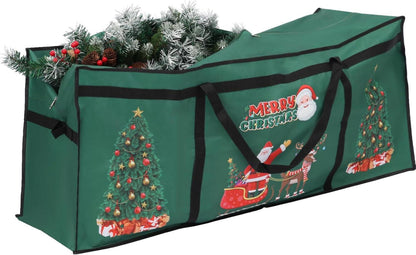 Weihnachtsbaum-Aufbewahrungstasche 7,5 Fuß 600D Oxford Green