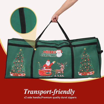 Weihnachtsbaum-Aufbewahrungstasche 7,5 Fuß 600D Oxford grün