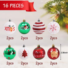 EDWINENE Weihnachtsbaumkugeln 16 Stück 6 cm Dekoration