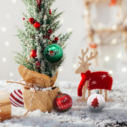 Weihnachtsbaumkugeln 16-teilig 6 cm Kunststoff Splitterfest Festliche