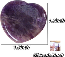 Amethyst Herz Sorgenstein Kristall 40mm Heilung Meditation