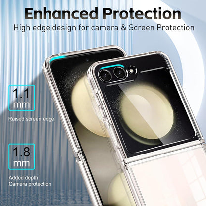 QULLOO Samsung Galaxy Z Flip 6 Hülle Ultra Dünn Transparent