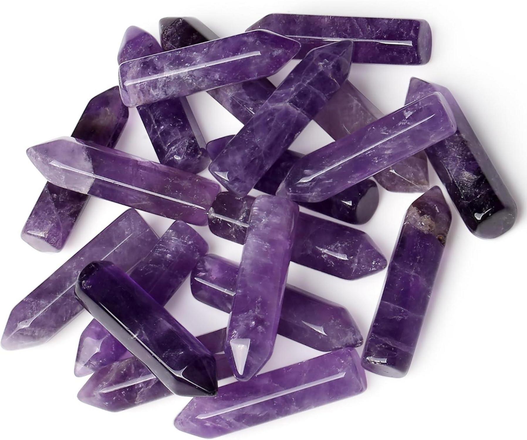 Amethyst Kristall Set Heilung Meditation Energie Balance