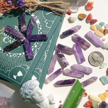 Amethyst Kristall Set 10-teilig Heilung Energie