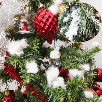 3-in-1 Kunstschnee Weihnachtsdeko 90x230 cm - Schneedecke 200g