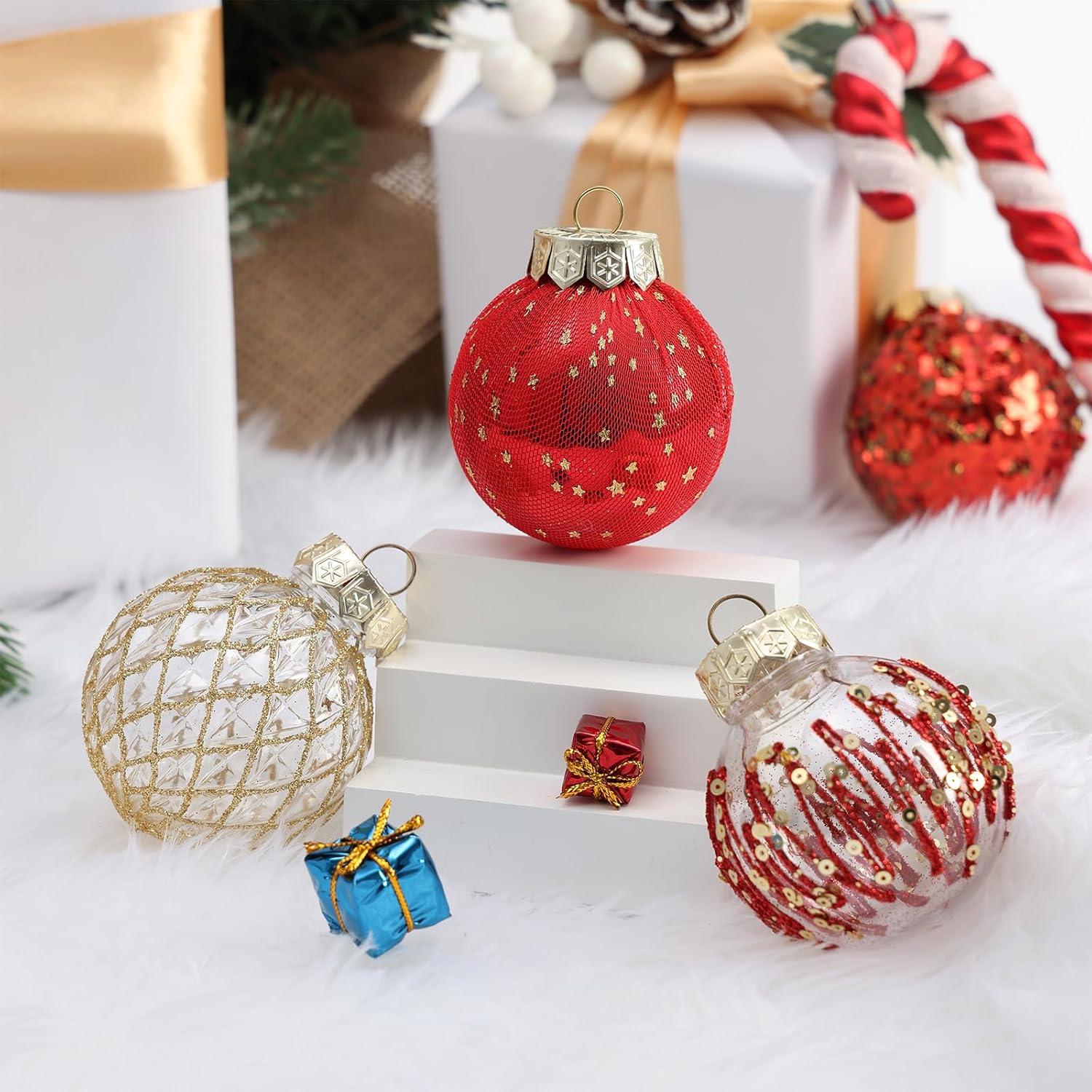 25er Set Weihnachtskugeln 6 cm Kunststoff bruchsicher