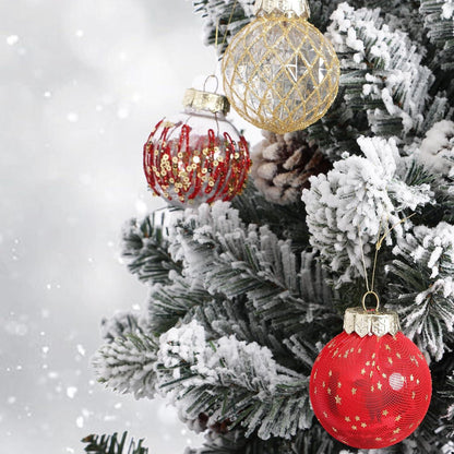 Weihnachtskugeln Dekoration Set 25 Stück 6 cm Kunststoff bruchsicher