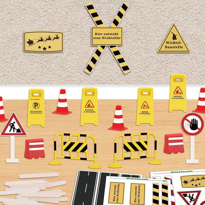 Wichtel Baustelle Set mit 35 Zubehörstücken für Wichteltür