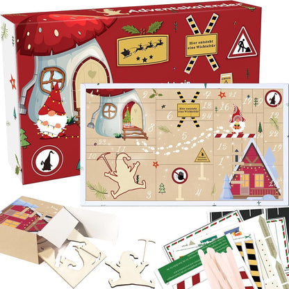 Wichtel Adventskalender 2024 Set inkl. Backset Baustelle