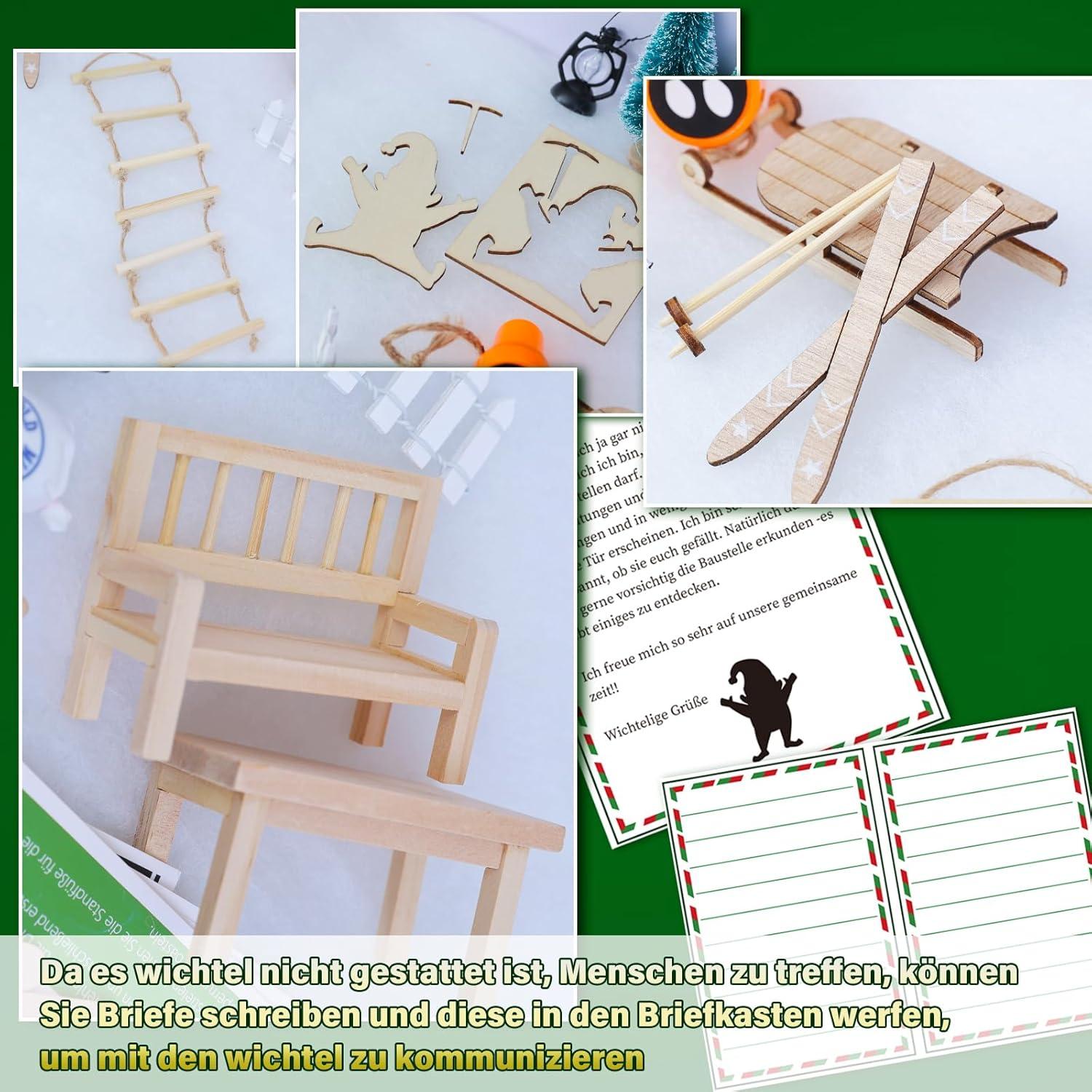 Adventskalender Wichtel Tür 2024 Weihnachten Set Baustelle 67-teilig