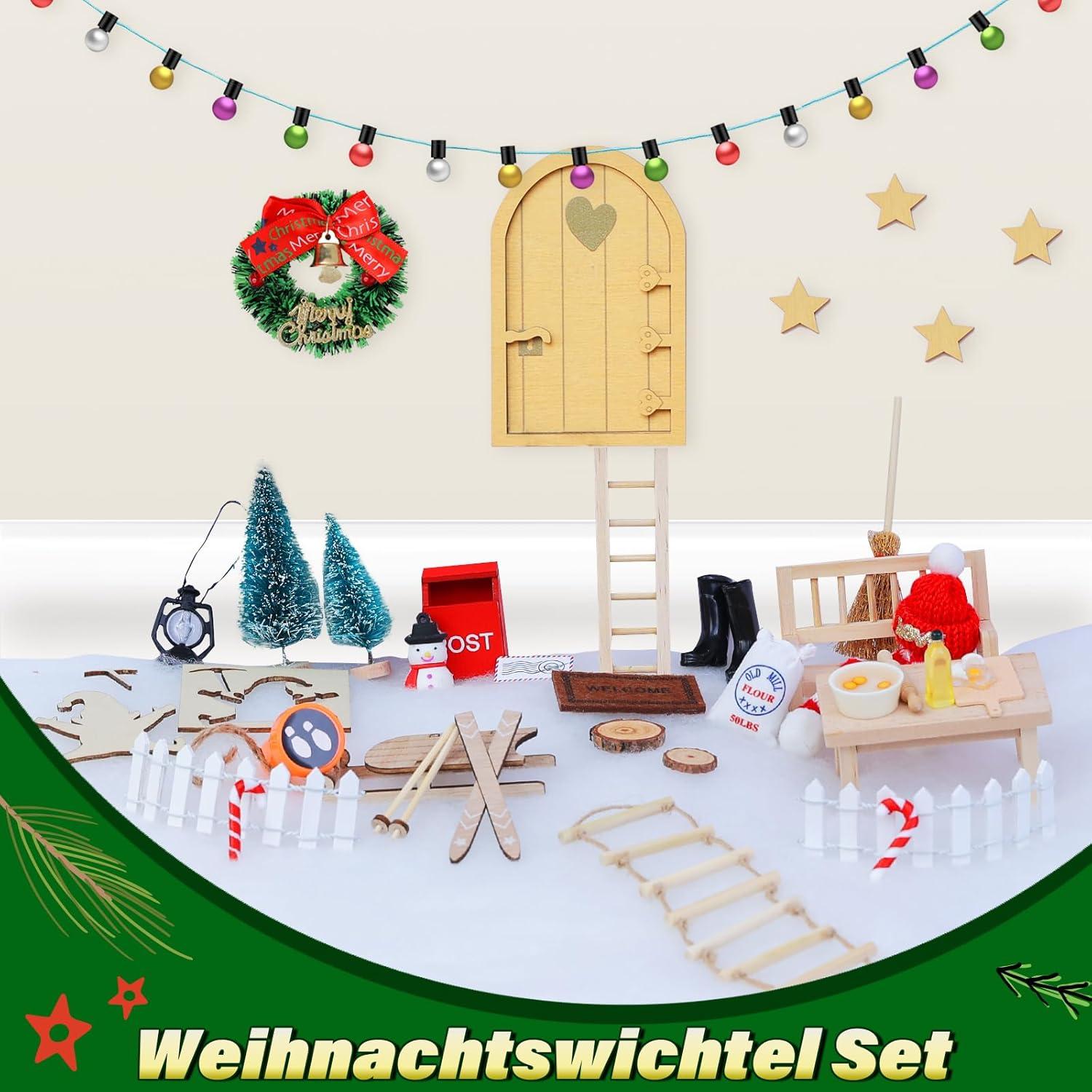 Adventskalender Wichteltür Baustelle 67tlg. Set Weihnachten Miniatur