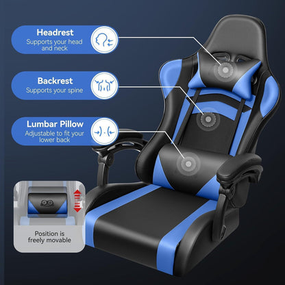 Ergonomischer Gaming Stuhl hoher Rücken höhenverstellbar
