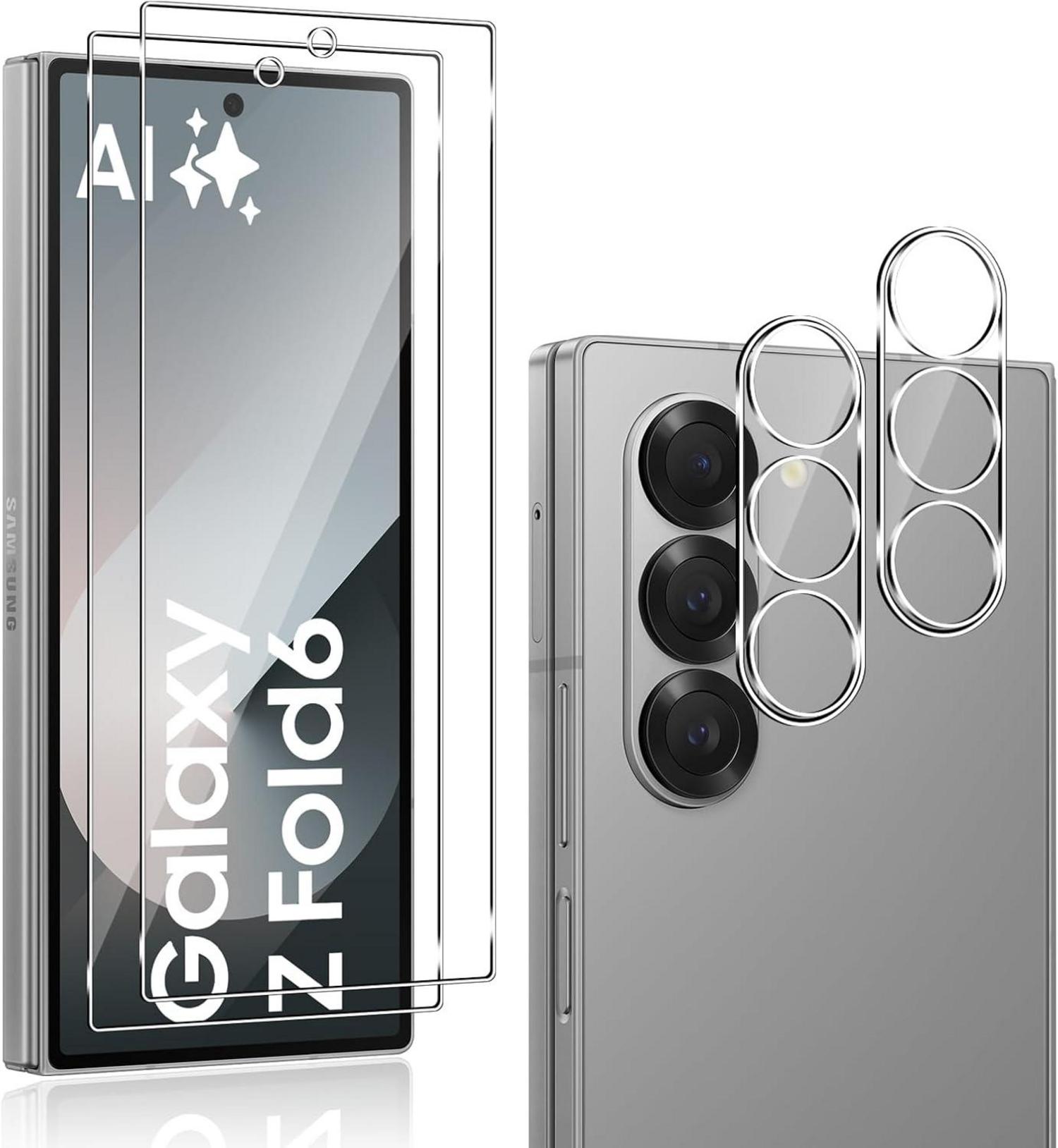 Samsung Galaxy Z Fold 6 Panzerglas Set 4-teilig Ultra-klar 9H