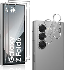 Samsung Galaxy Z Fold 6 Panzerglas Set 4-teilig Ultra-klar 9H