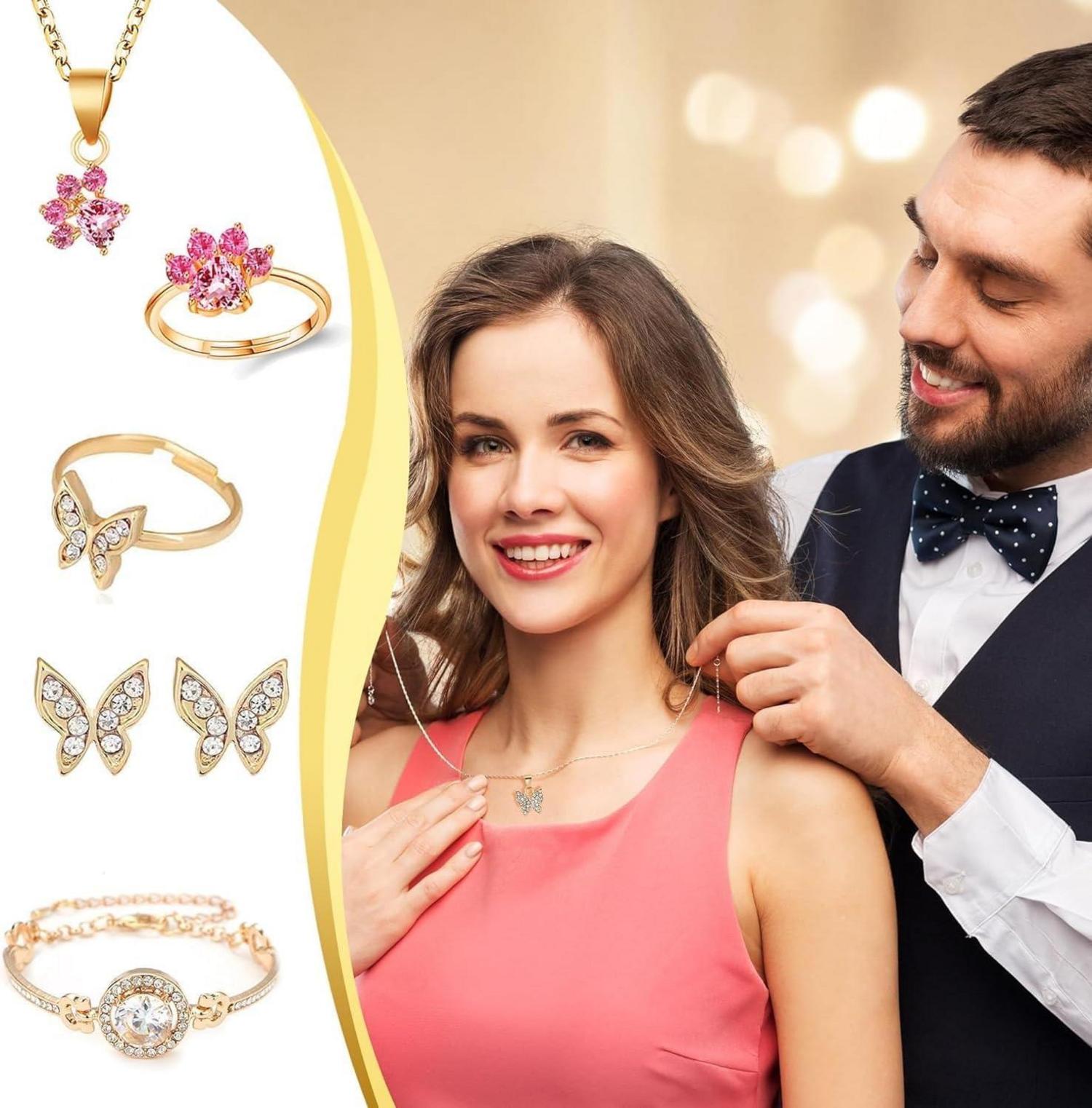 Adventskalender Schmuck Weihnachtskalender 24 Frauen Mädchen