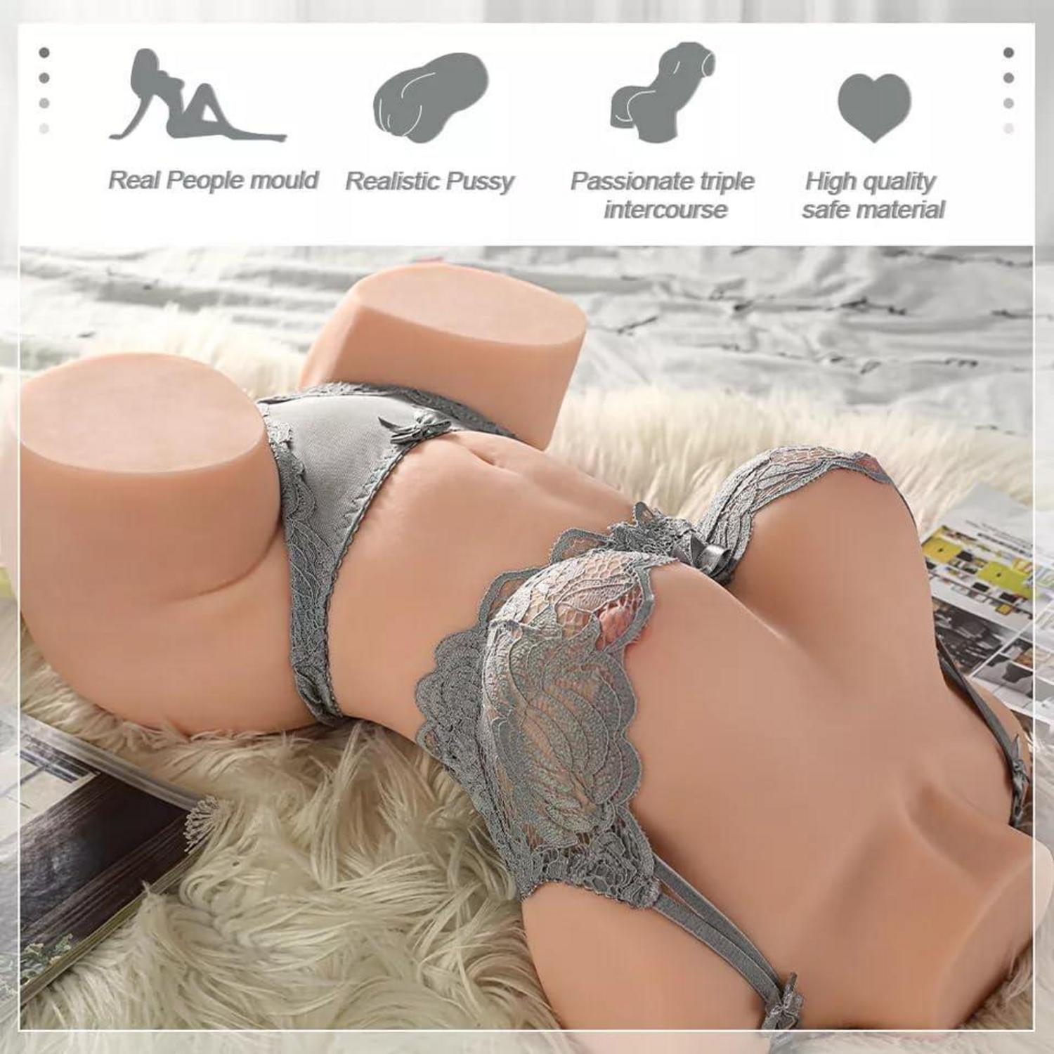 3D Masturbator Sex Püppë echt 2in1 Spielzeug Männer Taschenmuschi