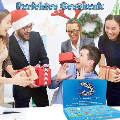 Angel Adventskalender 2024 Köder Set 24 Tage Countdown Männer Geschenk