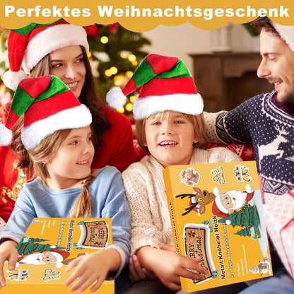 Adventskalender 2024 Knobelspiele Metall Holz 3D Puzzle