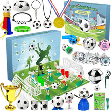 Adventskalender Fußball 2024 mit 24 Spielzeugen für Kinder