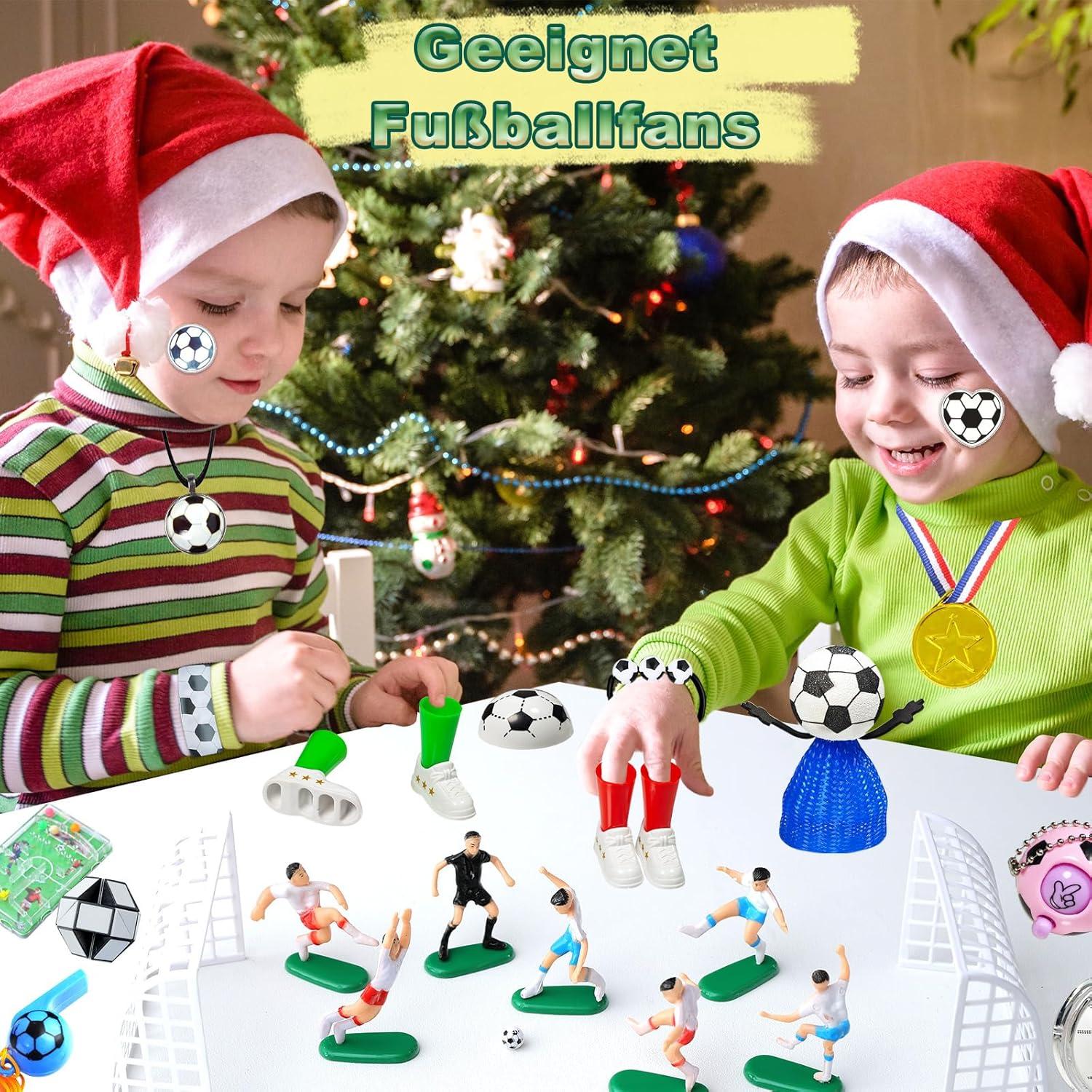Adventskalender Fußball 2024 - 24 Tage Spielzeug Set für Kinder