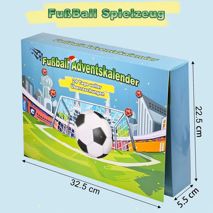 Adventskalender Fußball 2024 - Set mit 24 Spielzeugen für Kinder