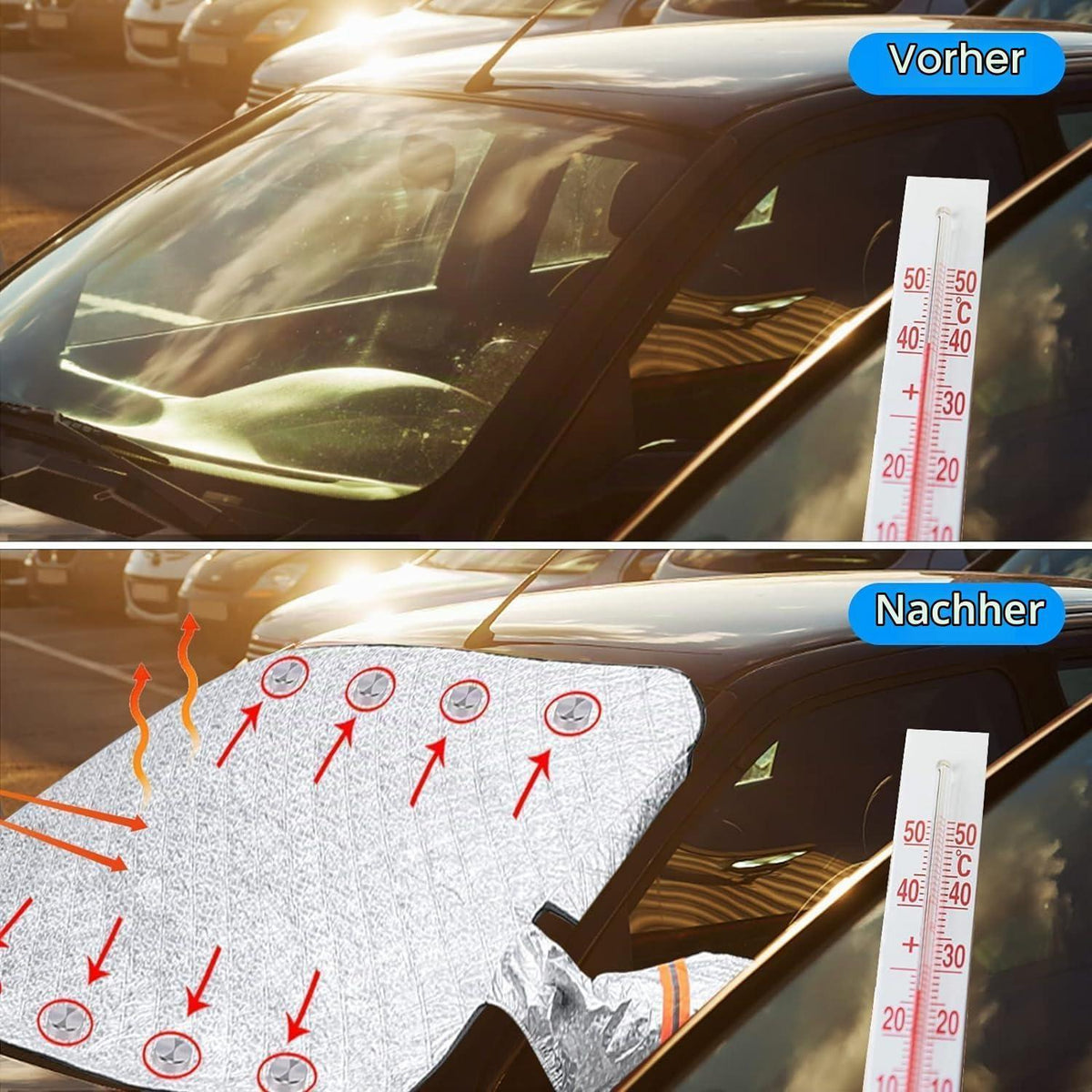 Sonnenschutz Frontscheibe Opel Adam – Faltbarer Auto Sonnenschirm