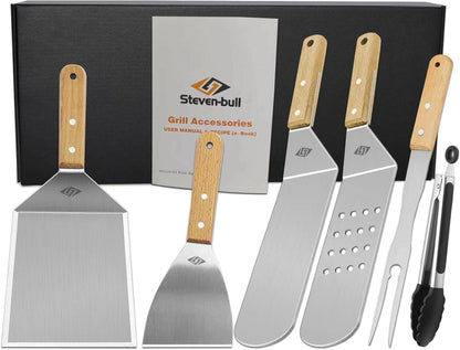 Grillspatel Set aus Edelstahl für Blackstone Grill