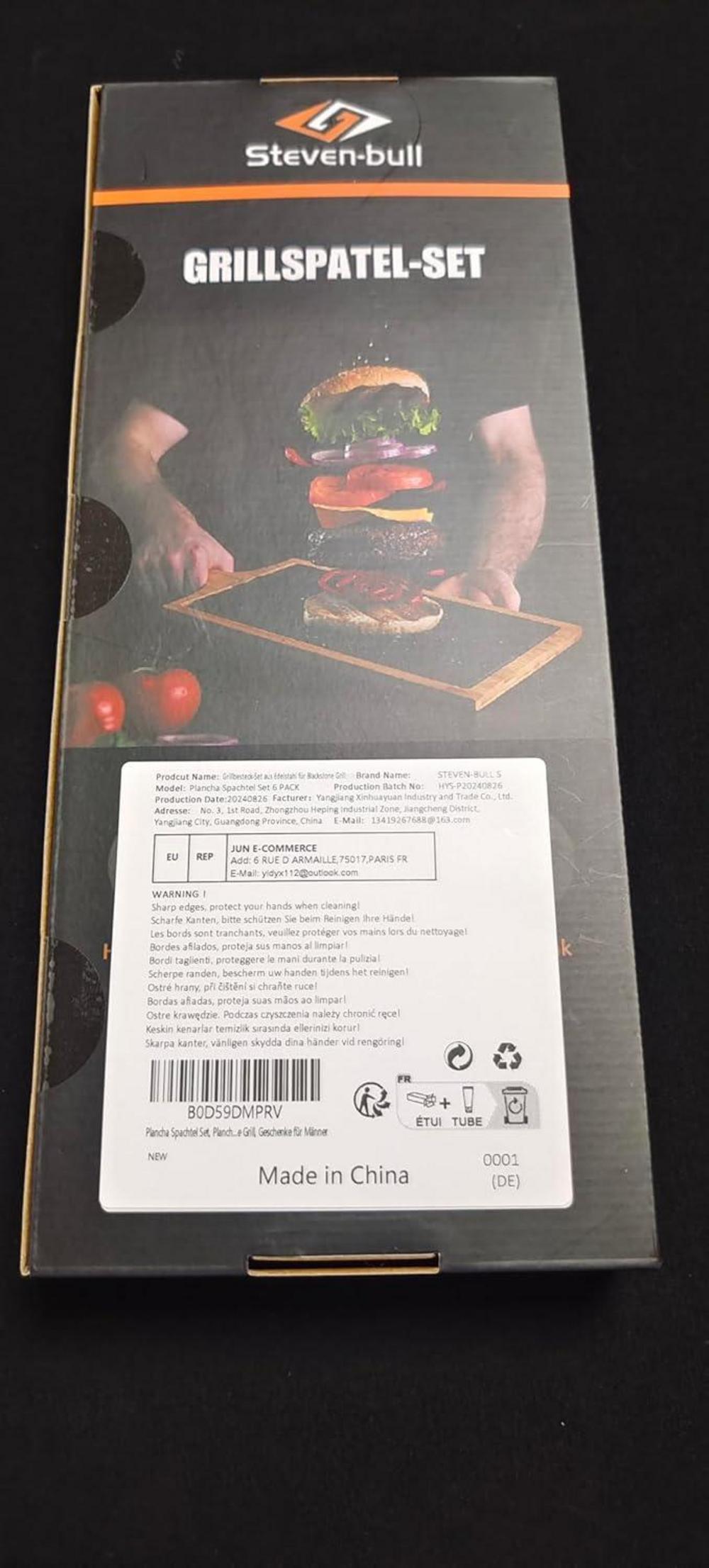 Plancha Spachtel Set aus Edelstahl für Blackstone Grill