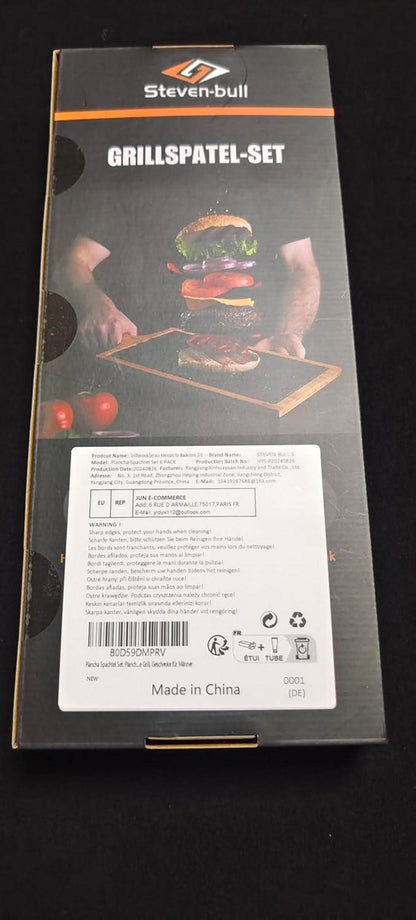 Plancha Spachtel Set aus Edelstahl für Blackstone Grill