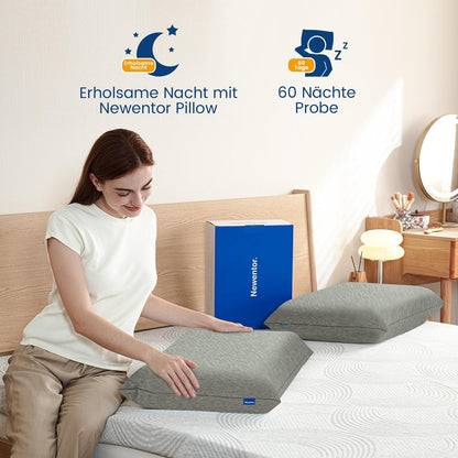 Ergonomisches Nackenstützkissen Memory Foam Höhenverstellbar Waschbar