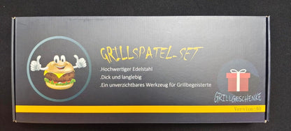 Plancha Grillspatel Set Edelstahl Männer Geschenk BBQ Zubehör