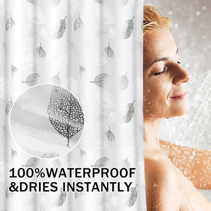 Duschvorhang Anti-Schimmel Wasserdicht 180x180 cm GrauRefreshLayout