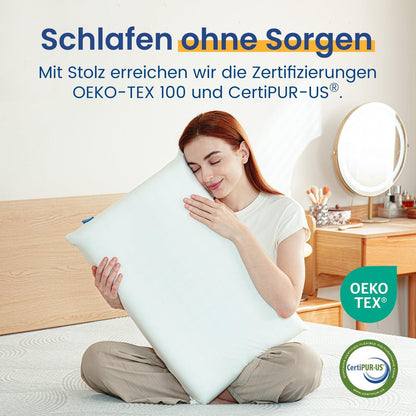 Newentor® Orthopädisches Nackenstützkissen Memory Foam Höhenverstellbar Waschbar