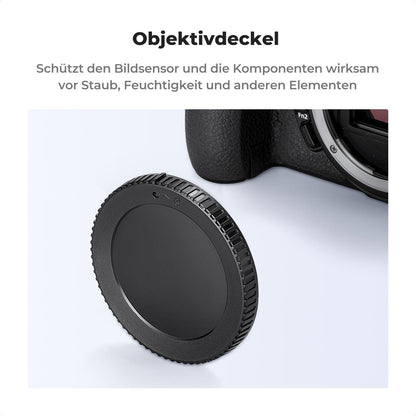 Hochwertiger Gehäusedeckel + Objektivdeckel für Nikon Z
