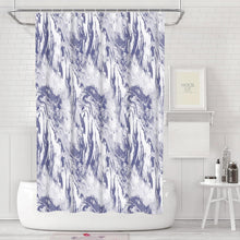 Badevorhang Duschvorhang Anti-schimmel Stoff Wasserdicht Waschbar Blau