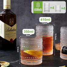 Gläser Set Vintage Design 8-teilig 410ml & 350ml Cocktail