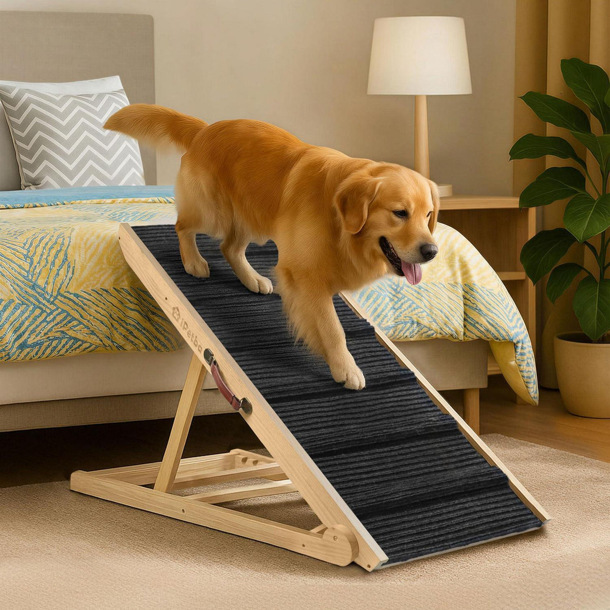 Hunderampe Klappbar Bett Sofa – Einstellbar bis 60cm, 90kg