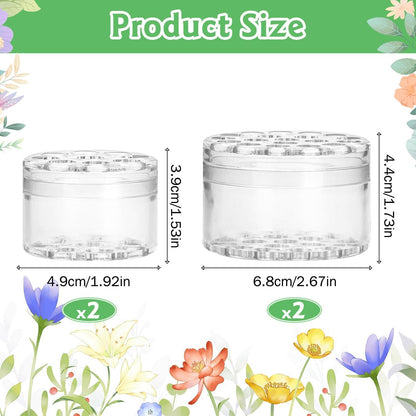 4er Set Blumenstielhalter für Vasen - Wiederverwendbare