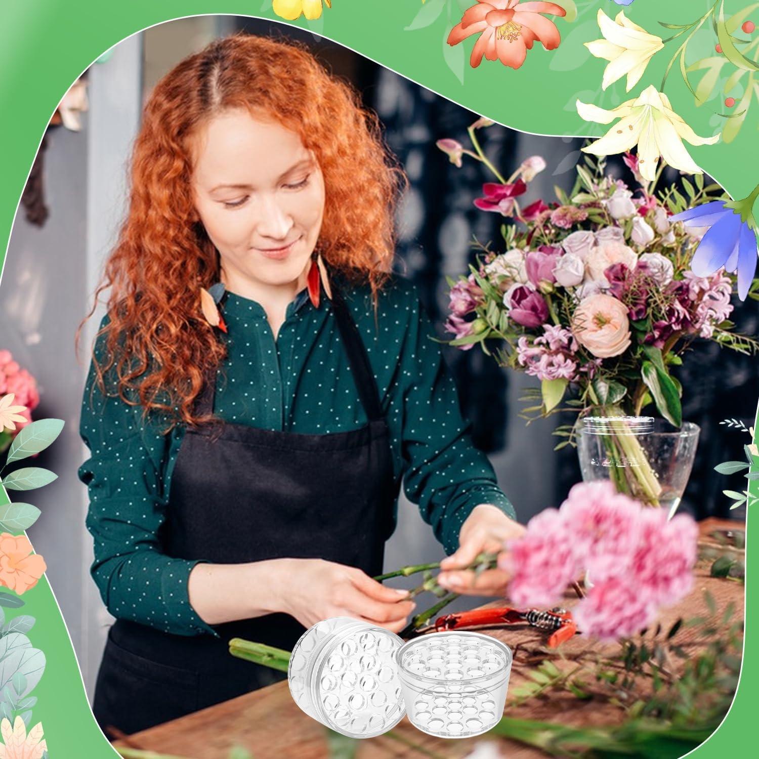 4er Set Blumenstielhalter Ikebana Spiral für Vasen Bouquet Twisters