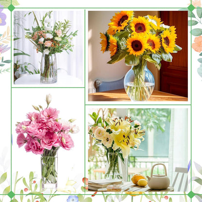 4er Set Blumenstielhalter Ikebana Spiral für Vasen Bouquet Twisters